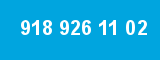 918 926 11 02 918 926 11 02
